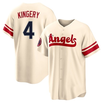 Scott Kingery Men's Replica Los Angeles Angels Cream 2022 City Connect Jersey