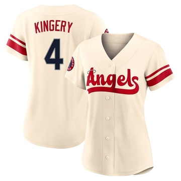 Scott Kingery Women's Authentic Los Angeles Angels Cream 2022 City Connect Jersey