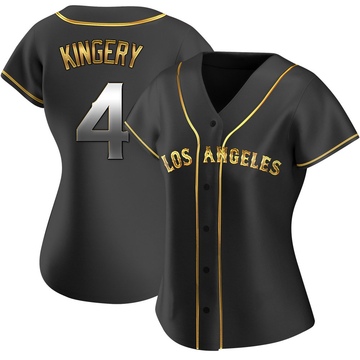 Scott Kingery Women's Replica Los Angeles Angels Black Golden Alternate Jersey