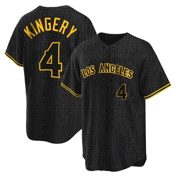 Scott Kingery Youth Replica Los Angeles Angels Black Snake Skin City Jersey