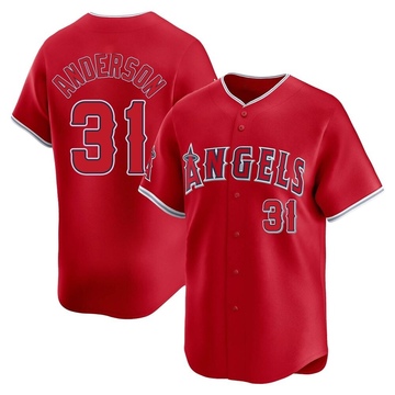 Tyler Anderson Men's Limited Los Angeles Angels Red Alternate Jersey