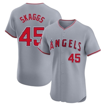 Tyler Skaggs Men's Elite Los Angeles Angels Gray Road Jersey