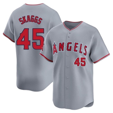 Tyler Skaggs Men's Limited Los Angeles Angels Gray Away Jersey