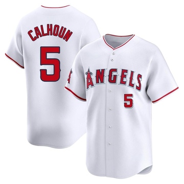 Willie Calhoun Men's Limited Los Angeles Angels White Home Jersey