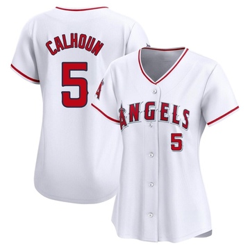 Willie Calhoun Women's Limited Los Angeles Angels White Home Jersey